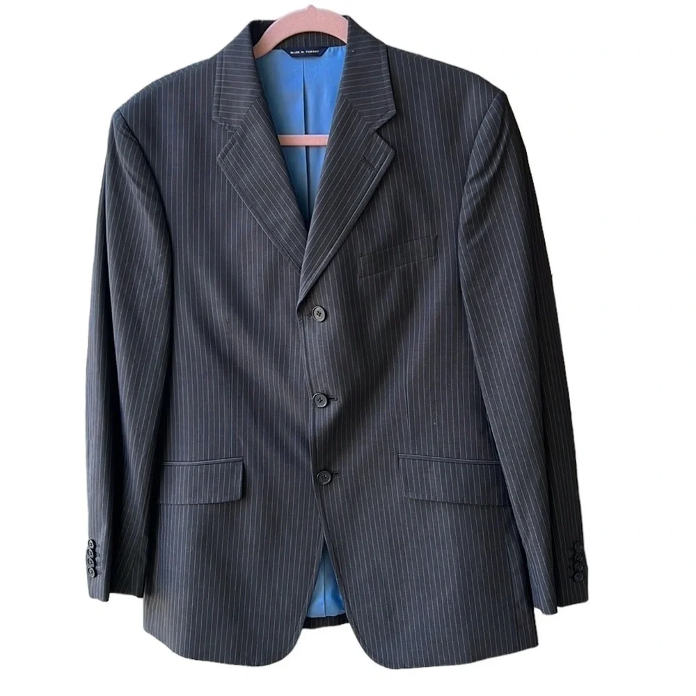 Banana Republic New Men’s Pinstripe Cotton Gray/Blue Sports Coat. Size40S